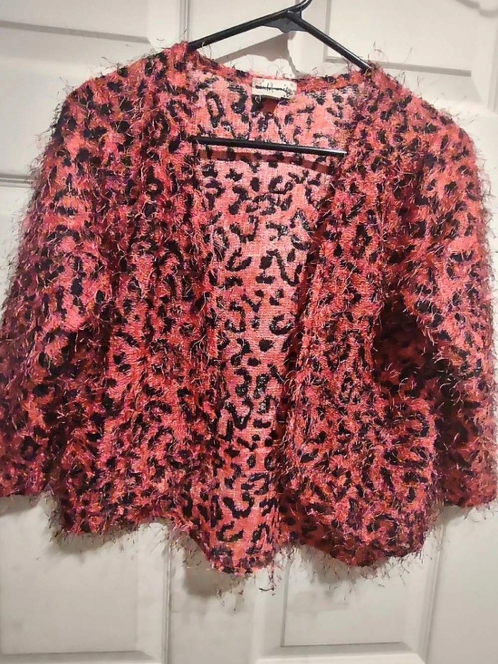 Pink & Black Animal Print Sweater